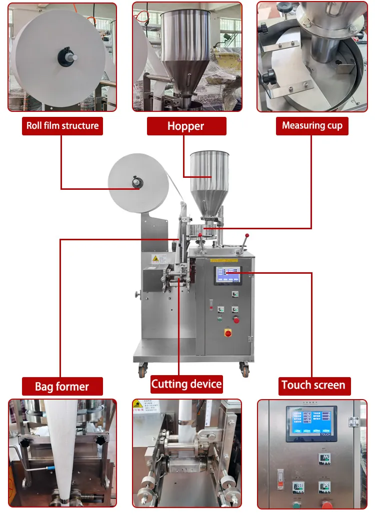 ម៉ាស៊ីនវេចខ្ចប់តែ YS-10 8 may dong goi tra tui loc ys 10 04