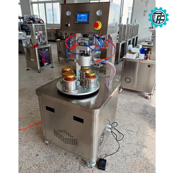 ម៉ាស៊ីនចិញ្ចៀនក្បាលដបទឹកកញ្ចក់ដោយសម្ពាធទាបពាក់កណ្តាលស្វ័យប្រវត្តិ 20 May siet nap chai lo thuy tinh 04