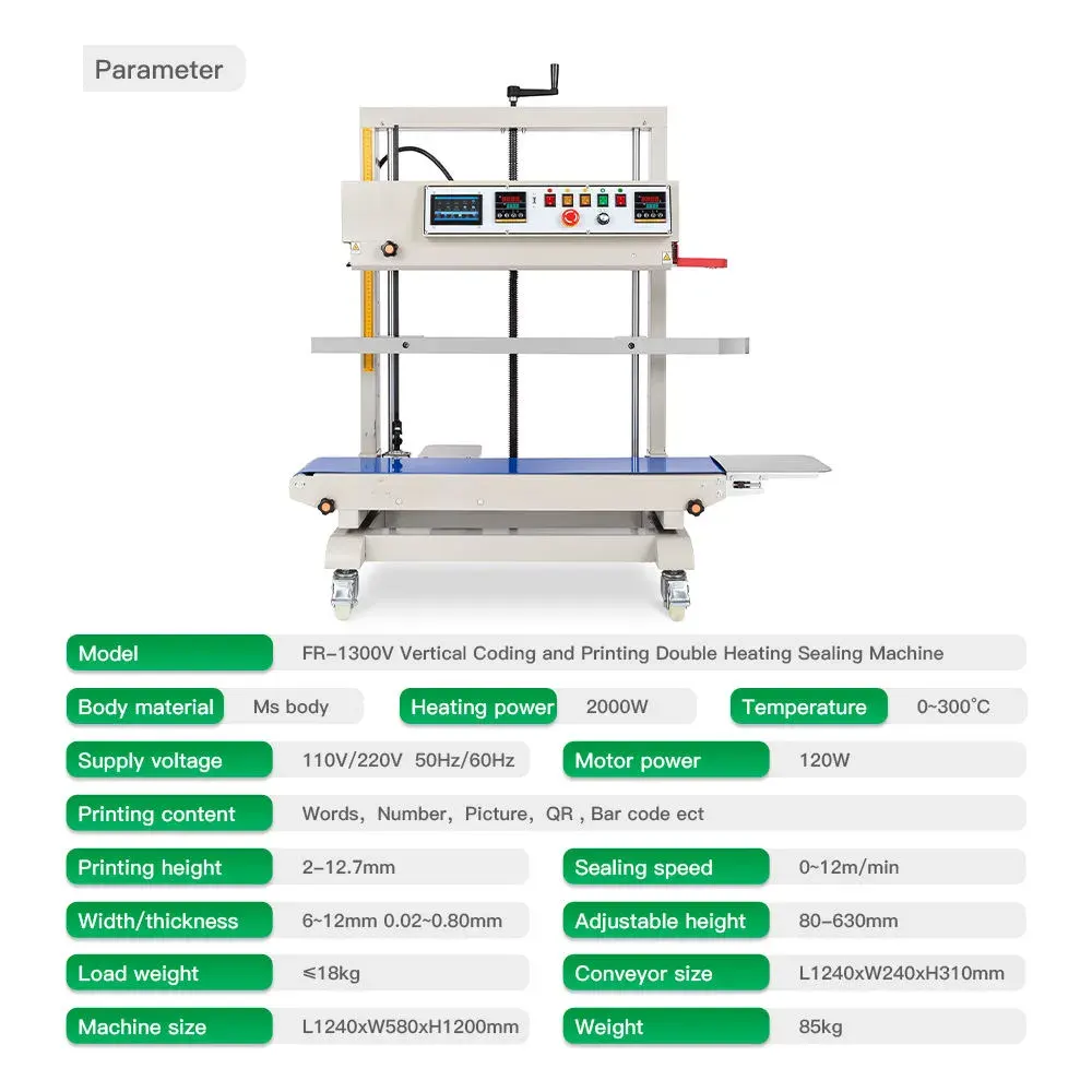 ម៉ាស៊ីនផ្សាភ្ជាប់ថង់ផ្លាស្ទិច FR-1300VD