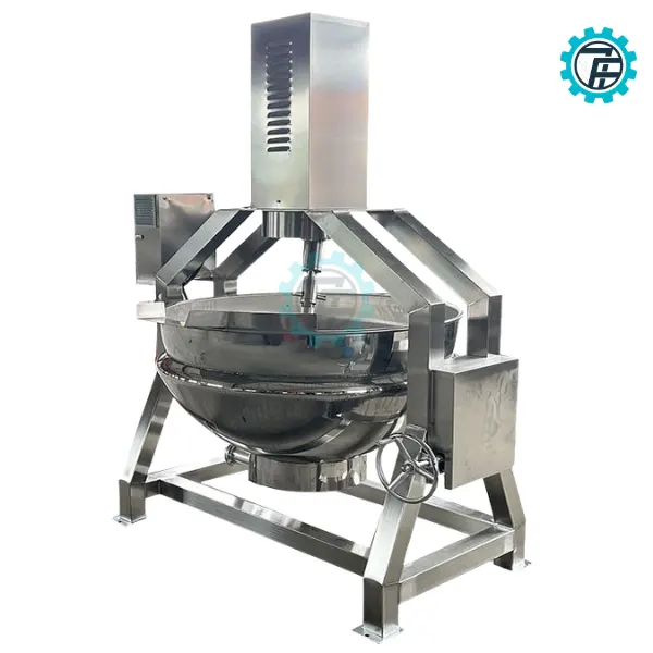 ខ្ទះចៀនឧស្សាហកម្ម 50L - 500L 11 ខ្ទះចៀនឧស្សាហកម្ម មានប្រព័ន្ធកំដៅ