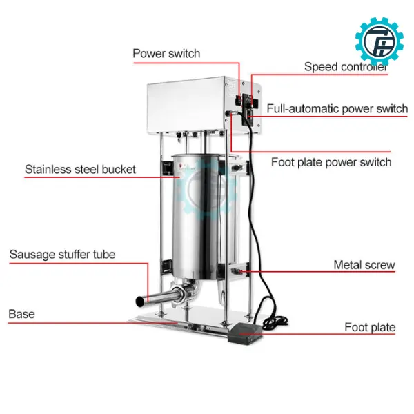 ម៉ាស៊ីនច្របាច់សាច់ក្រក ១០ លីត្រ 5 May dun xuc xich 10L 04